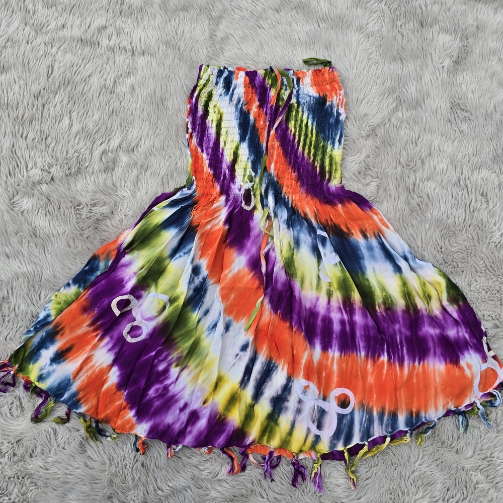 Atmosphere Multicolor Tie-Dye Skirt
